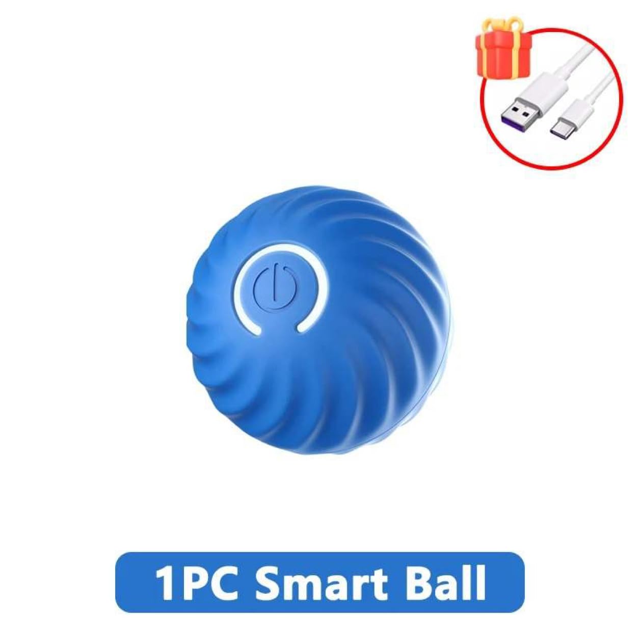 Pet Gravity Interactive Dog Toy Dog Ball, Durable Motion Activated Automatic Rolling Ball Toys Bouncing Ball for/Small/Medium Dogs,USB Rechargeable