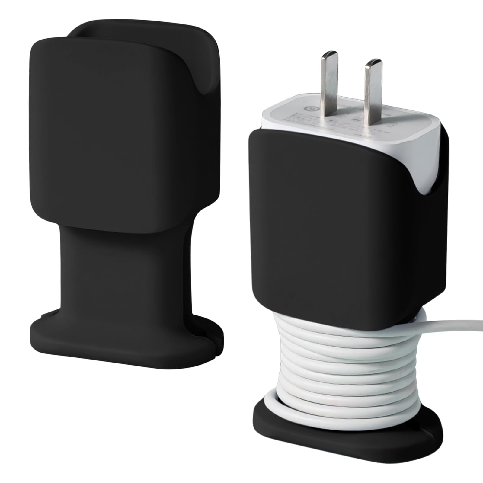 2 in 1 Silicone Charger Protector:2 Pack Charging Cable Protector,Phone Charger Cable Protector,8.5*4.5cm