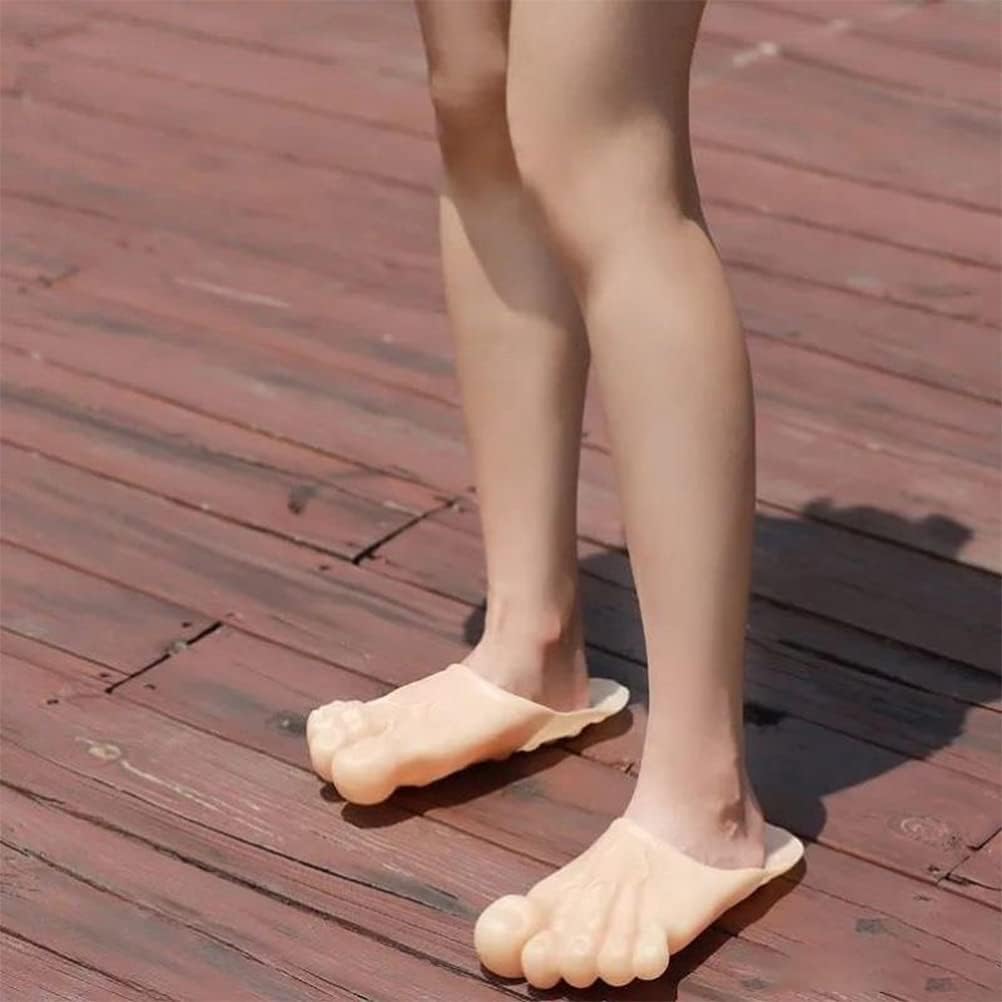 Funny Giant Feet Slippers – Novelty Oversized Toe Slippers, Comfy Indoor House Shoes
