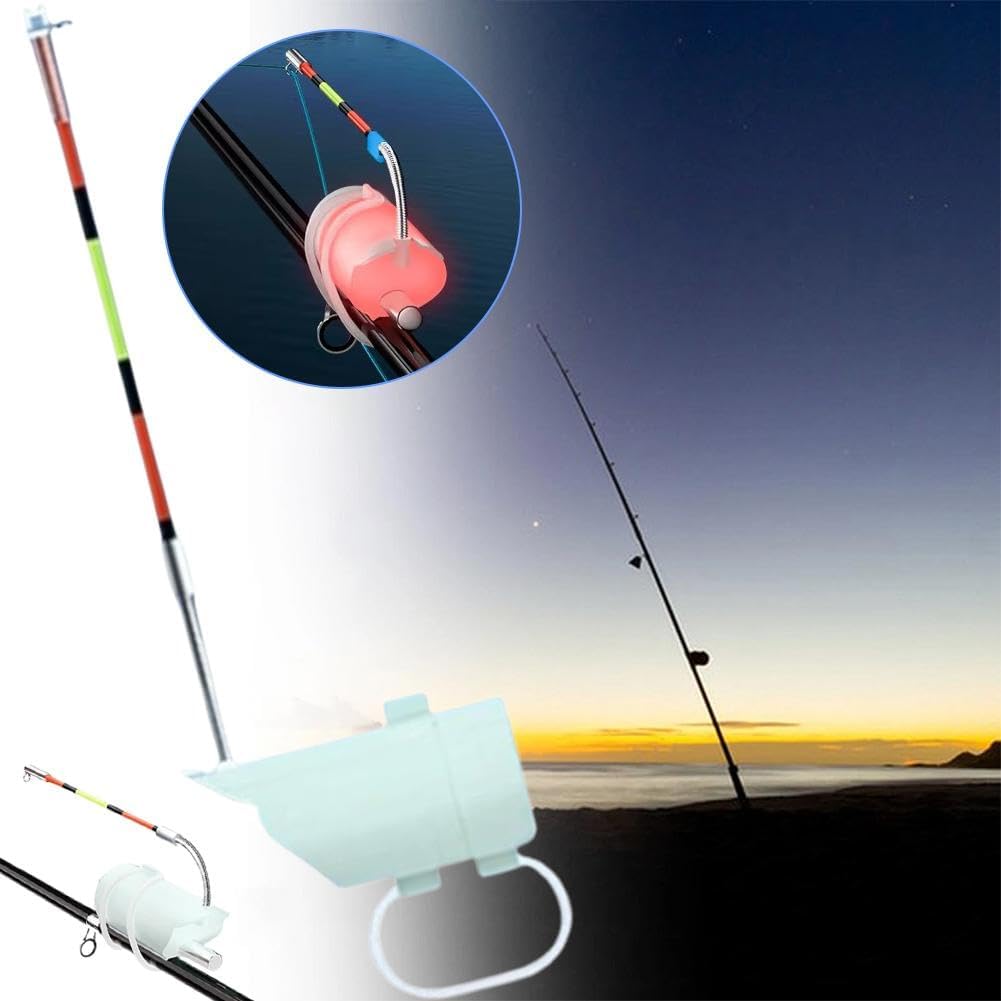2026 High Sensitivity Fishing Float Bite Alert for Rods,Smart LED Luminous Hook Alarm with LED Lights & Sound,Night Fishing Rod Bite Indicator,Waterproof Sea Lake Gear for FishingRods