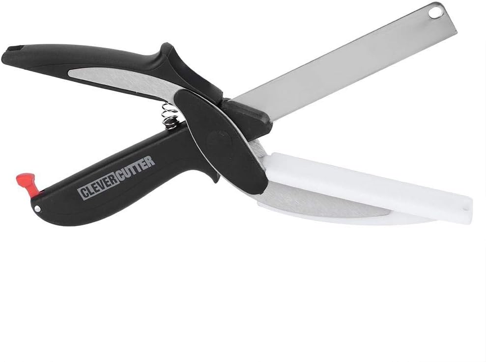Food Cutter Multifunction 2 in 1 Stainless Steel Food Vegetable Cutter Knife Scissors Kitchen Tools Vegetable Cutter Potato