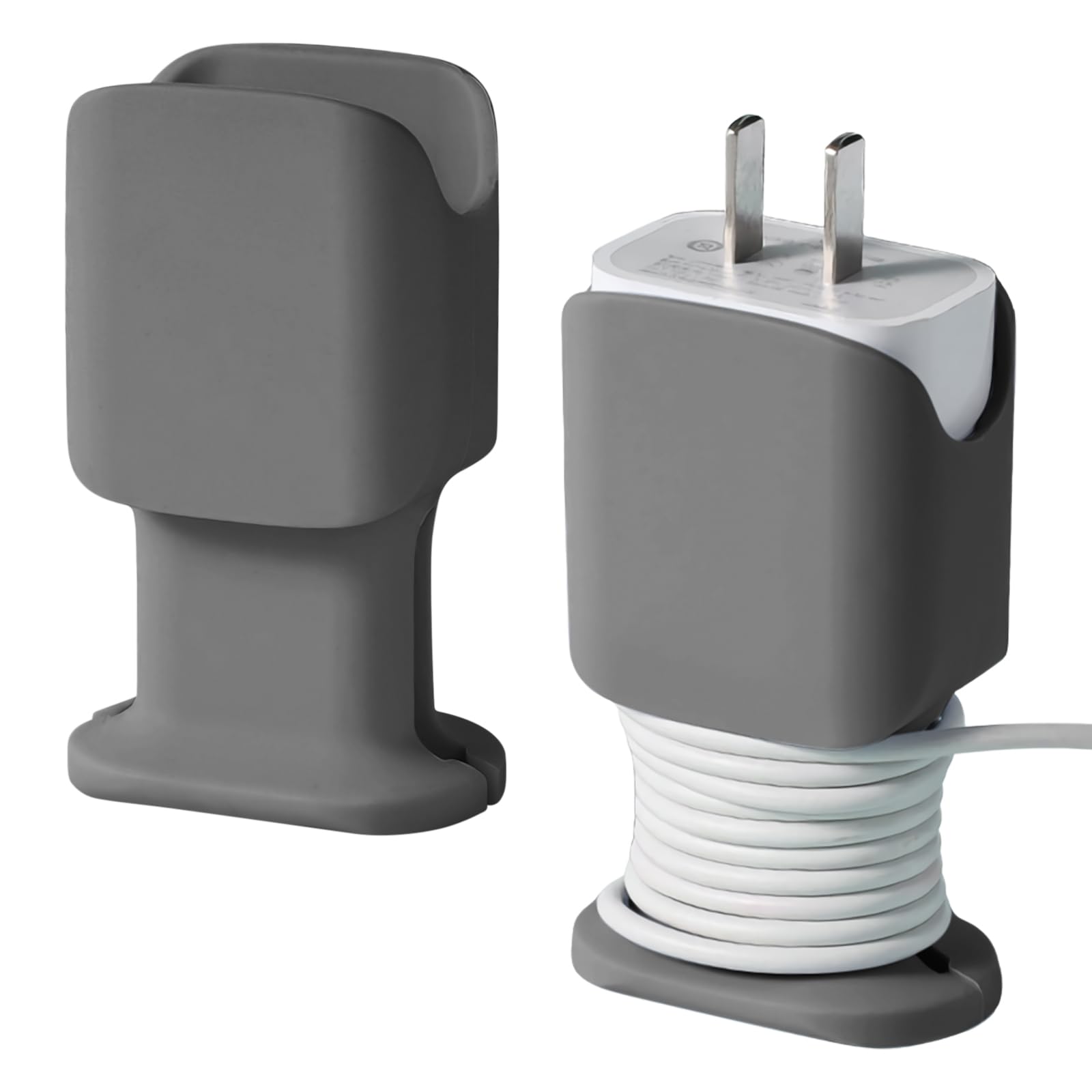 2 in 1 Silicone Charger Protector:2 Pack Charging Cable Protector,Phone Charger Cable Protector,8.5*4.5cm