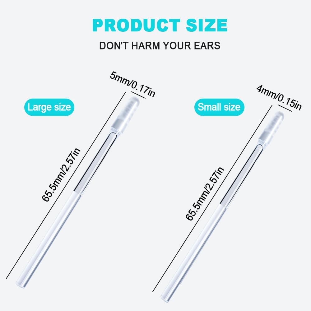 Earwax Removal Adhesive Swabs, 2026 New Reusable Ear Wax Removal Tools with Dust Cover Packaging, Adhesive Ear Cleaning Sticks for All Ages