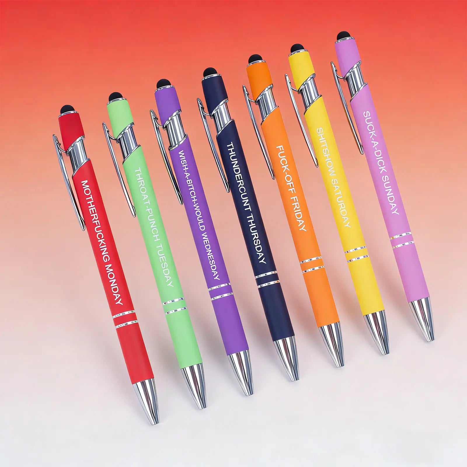 Funny Sarcastic Pen Set - Relatable Coworker Gifts & Office Decor