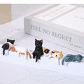 MUNBYN 2026 Mini Cat Desk Figurines Set of 5