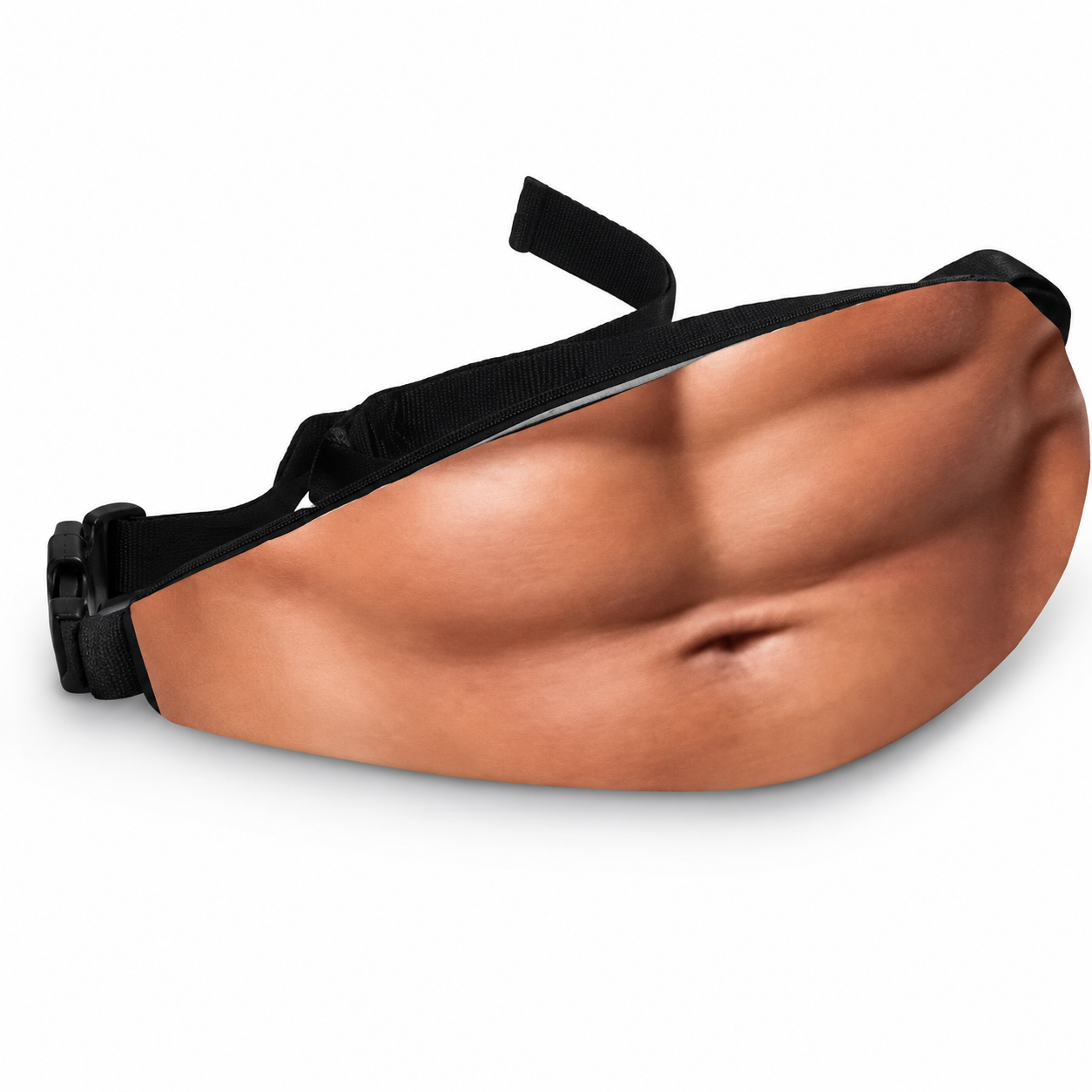 Funny Realistic Belly Stash Waist Pouch with Hidden Zipper