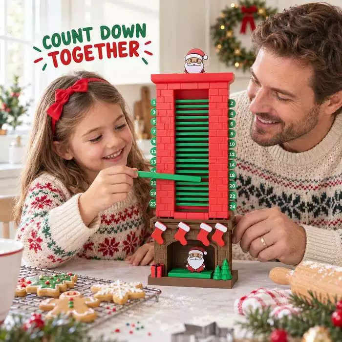 Santa Chimney Advent Calendar – 24-Day Christmas Countdown