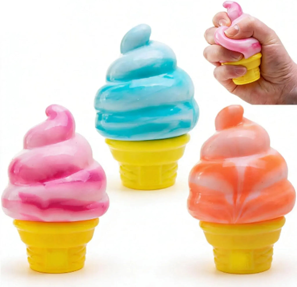 Ice Cream Squeeze Squishy, Ice Cream Squishy, Slow Rise Sensory Fidget Toy, Easter Basket Stuffers Party Favors