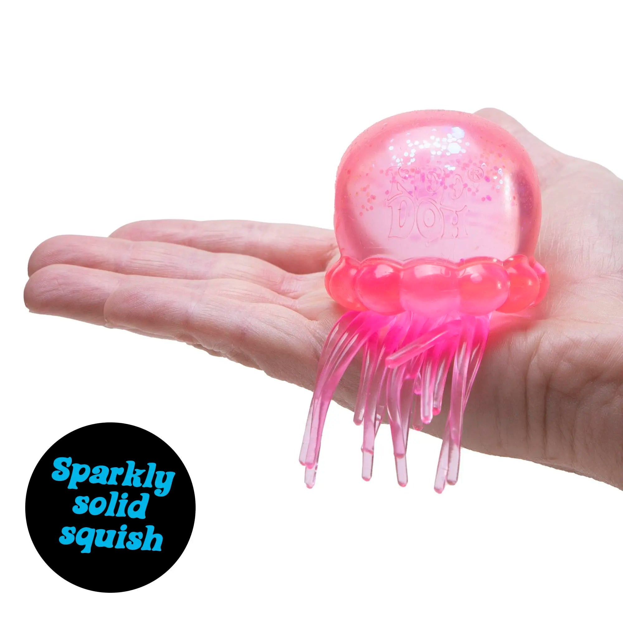 Needoh Schylling Jelly Squish - Soft Gel Filled Sensory Squeeze Toy, Stretchy Elastic Squishy Stress Relief Ball, Calming Anxiety Reducing Hand Fidget, Cute Relaxing Jelly Texture, Fun Portable Handheld Squeeze Toy Gift for All Ages