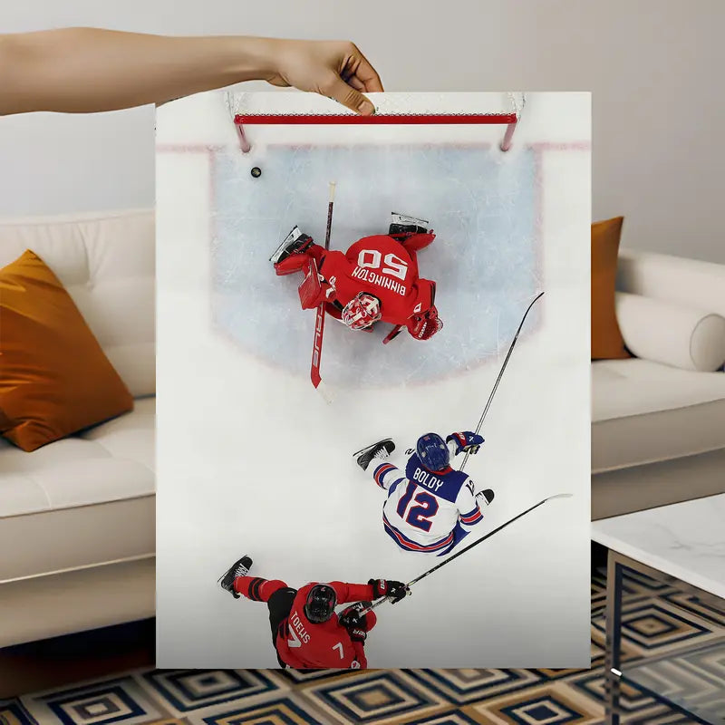Team USA Hockey Gold Poster – Down But Never Out, Gift Idea