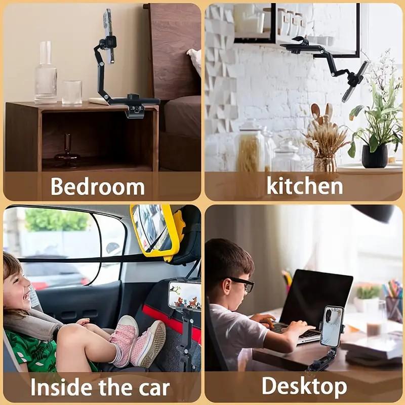 1080° Multi-Function Car Sun Visor Phone Holder | 360° Rotatable Retractable | Universal Fit for All Scenes