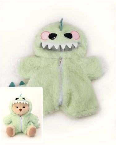 Furry Dino Bear | Handmade Jointed Teddy Bear Gift