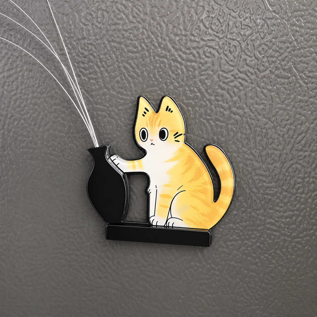 Cat Whiskers Memorial Magnet, Pet Memorial Keepsake for Cat Lovers