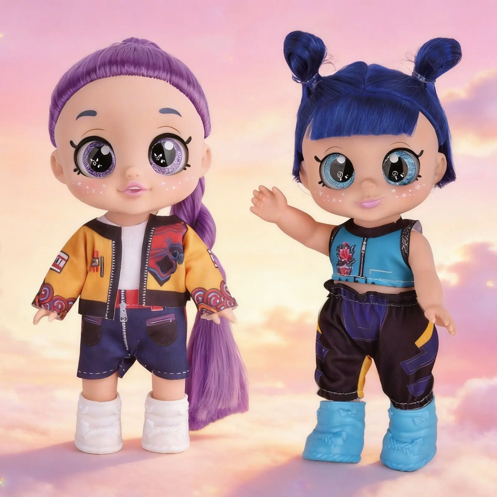 Kpop Anime Action Figure Dolls, Rumi Mira Zoey Idol Group Toys, 5D Shiny Eyes, Musical Jointed, Fan Collection & Kids Gift, 7/10/13 Inch