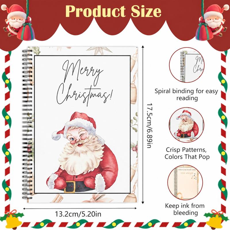 Colorful Spiral Bound Christmas Card Booklet - Surprises on Every Page, DIY Personalized Gift for Family, Collectible Xmas Greeting Card Book