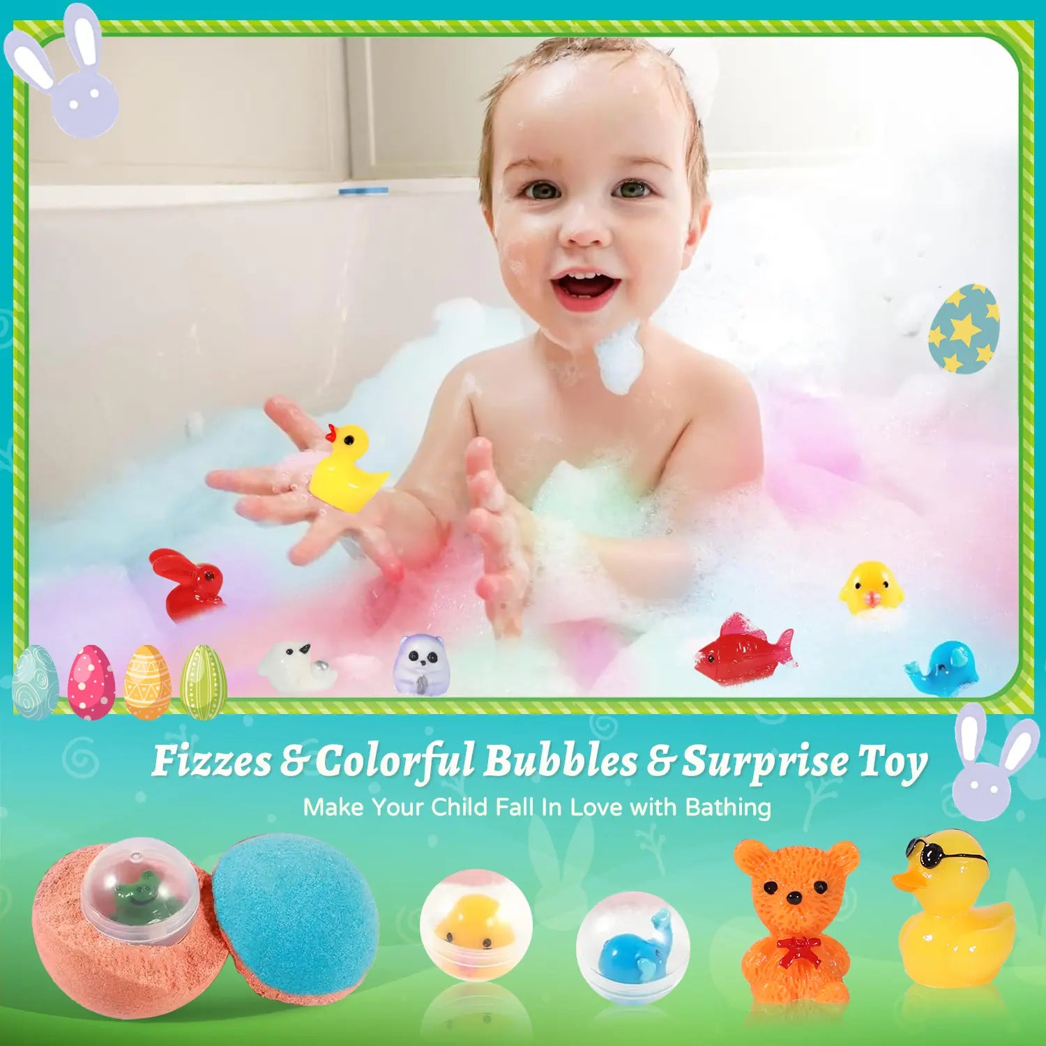 24 Pack Kid Bath Bombs Gift Set