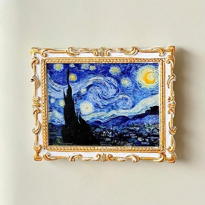 Van Gogh Art Series Fridge Magnet | Vintage Creative Magnetic Photo Frame