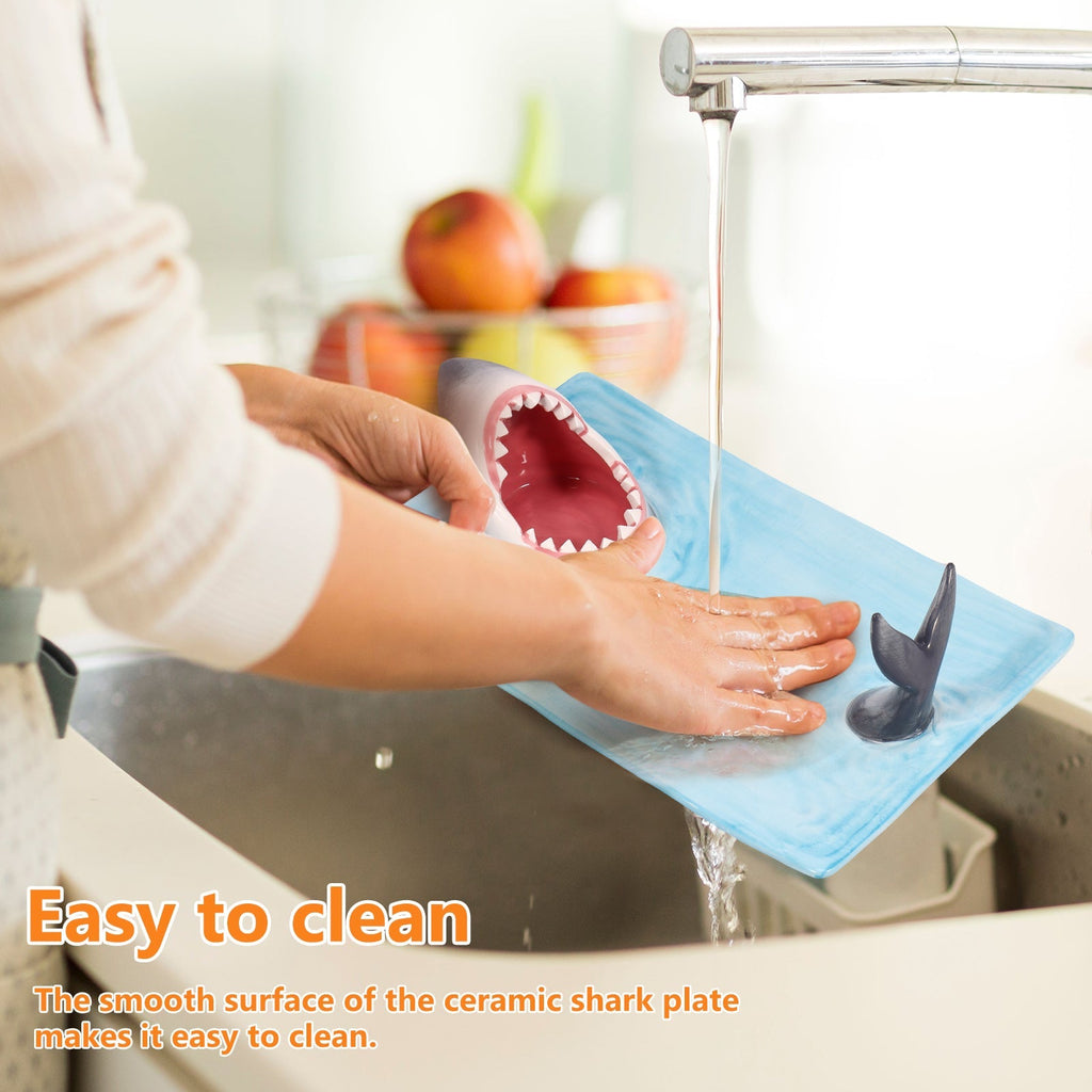Hungry Shark Ceramic Plate