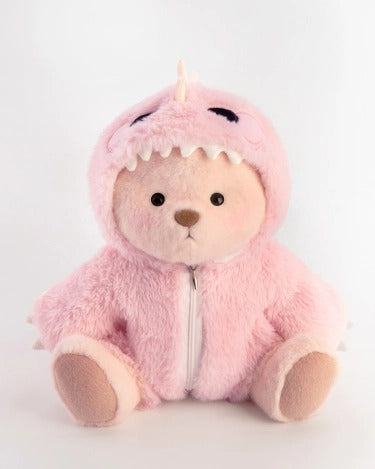 Furry Dino Bear | Handmade Jointed Teddy Bear Gift