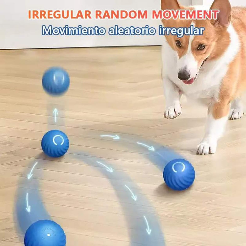 Pet Gravity Interactive Dog Toy Dog Ball, Durable Motion Activated Automatic Rolling Ball Toys Bouncing Ball for/Small/Medium Dogs,USB Rechargeable
