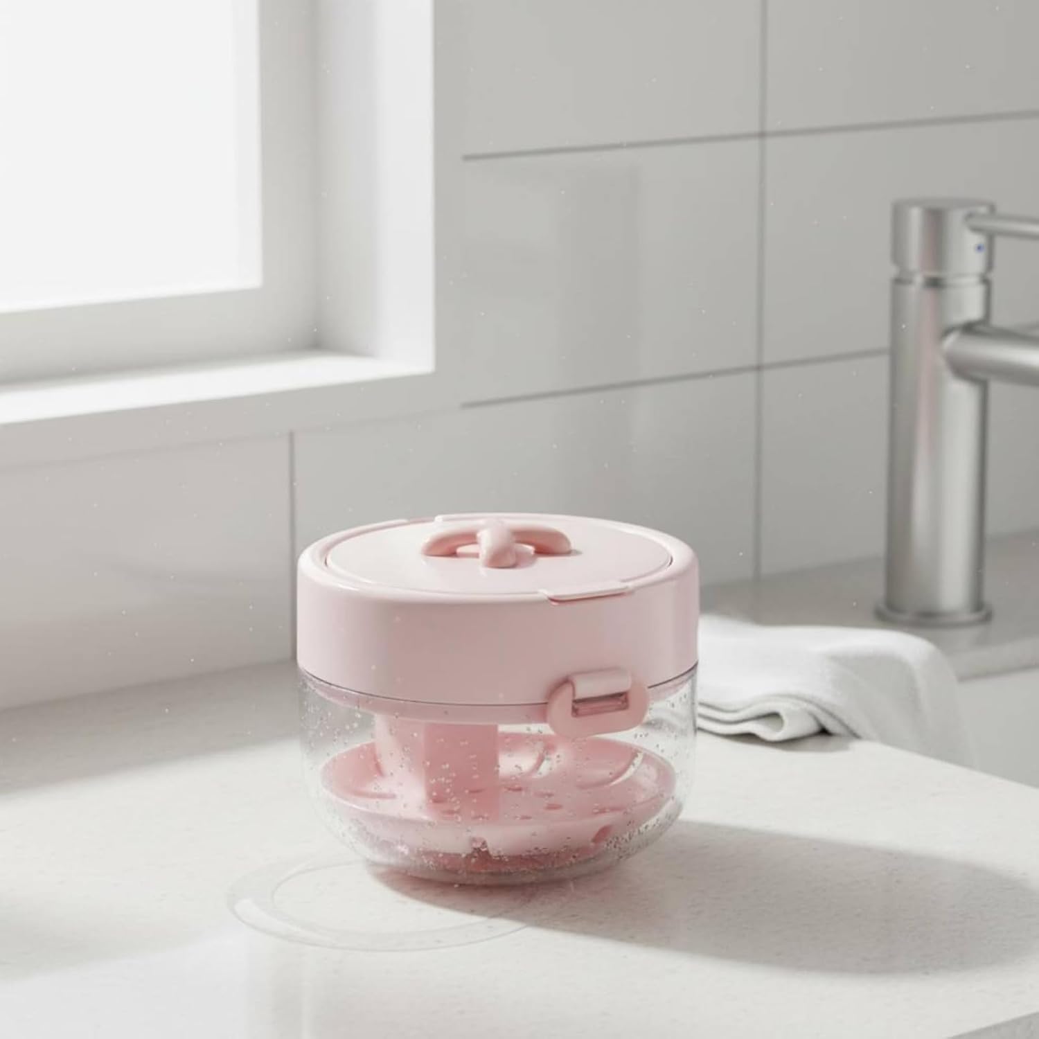 Retainer Storage Box 3-in-1 Retainer Cleaning Box Drainage Design Aligner Cleaner Case for Braces Wearers, Bathroom