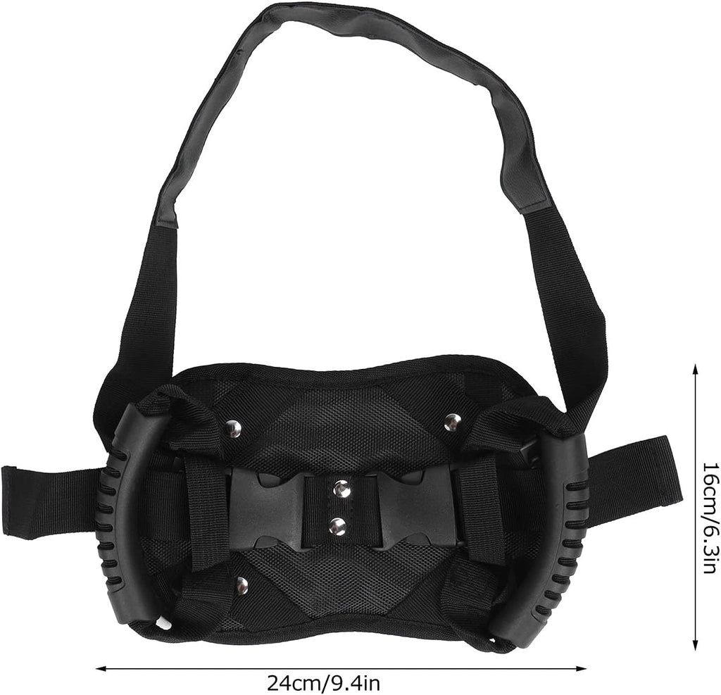 Adjustable Motorcycle Passenger Grip Belt with Dual Handles, Oxford Cloth & Breathable Mesh Support Strap for Scooter, Bike & Rear Rider Use