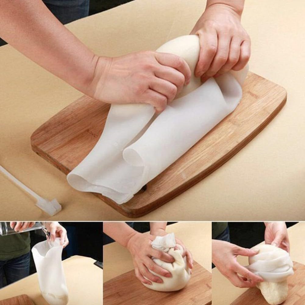 Silicone Dough Kneading Bag for Mixing Flour, Reusable Non-stick Bag, Easy to Clean