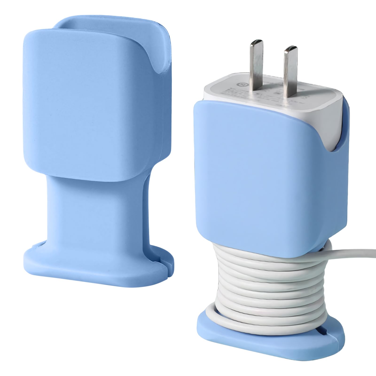 2 in 1 Silicone Charger Protector:2 Pack Charging Cable Protector,Phone Charger Cable Protector,8.5*4.5cm