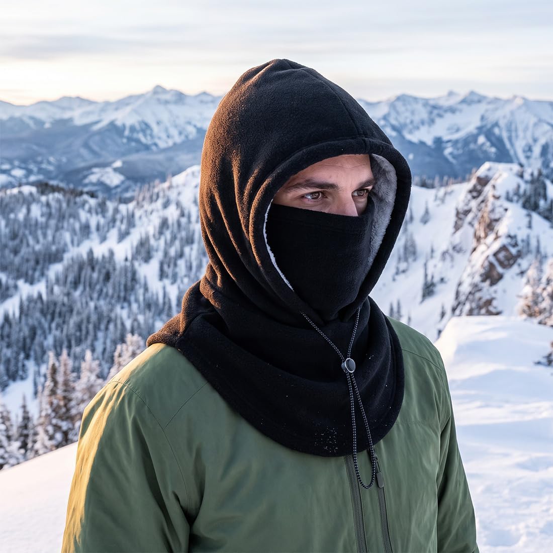 3-in-1 Thermal Balaclava Hood – Adjustable Winter Face Cover, Neck Warmer & Cold-Weather Hood for Men and Women
