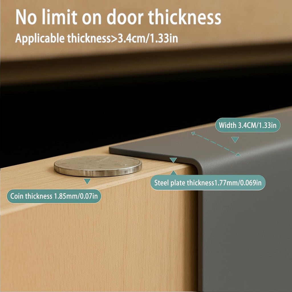 6-Hook Over-the-Door Hanger – Space-Saving Triangle Door Organizer