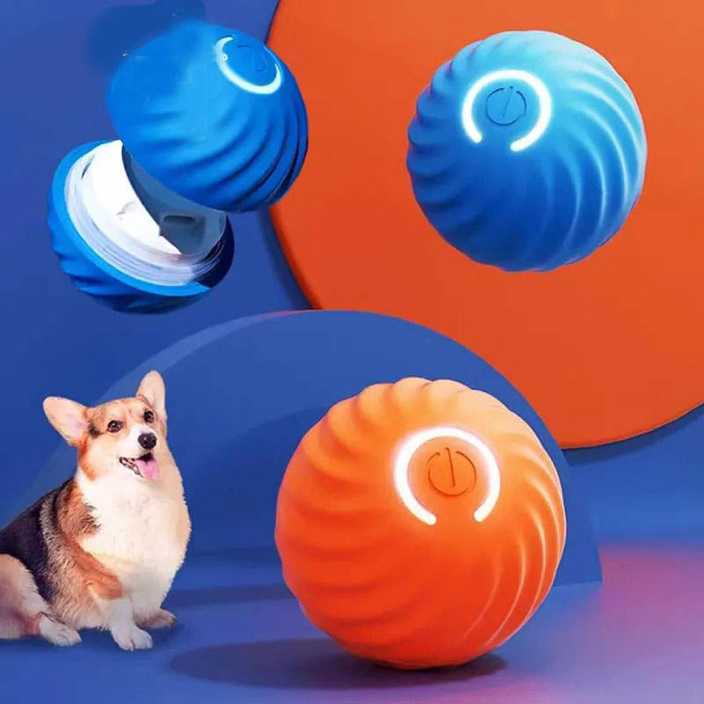 Pet Gravity Interactive Dog Toy Dog Ball, Durable Motion Activated Automatic Rolling Ball Toys Bouncing Ball for/Small/Medium Dogs,USB Rechargeable