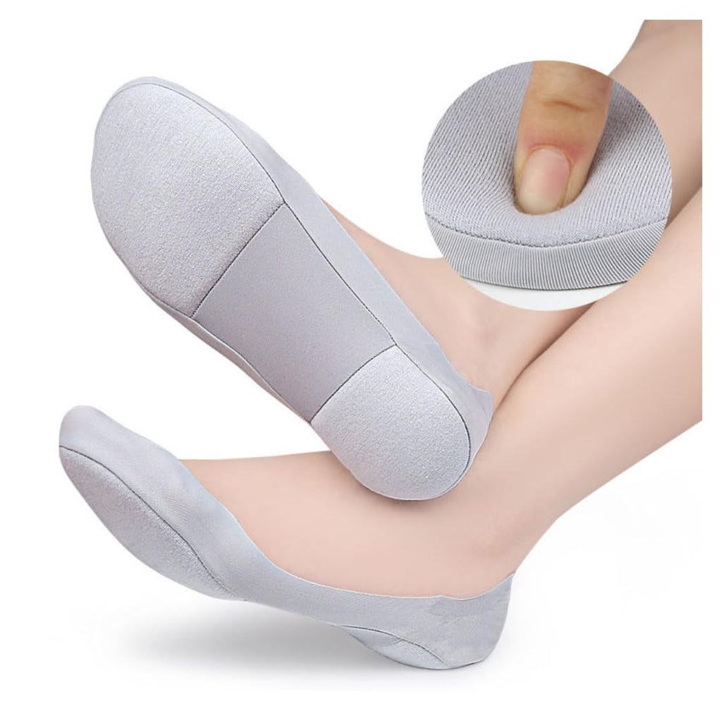 Ultra Low Cut No-Show Liner Socks for Women, Grey