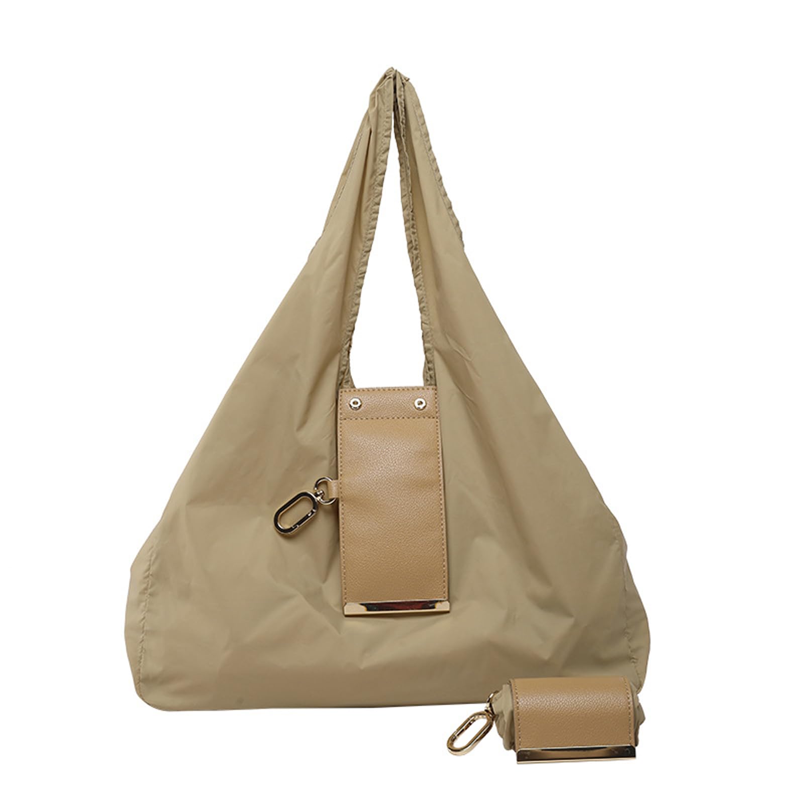 Keychain Tote Bag,Large Capacity Lightweight Foldable Waterproof Key Chain Shopping Bag with Key Ring,Mini Bag for Daily Use