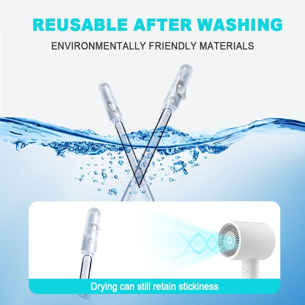 Earwax Removal Adhesive Swabs, 2026 New Reusable Ear Wax Removal Tools with Dust Cover Packaging, Adhesive Ear Cleaning Sticks for All Ages