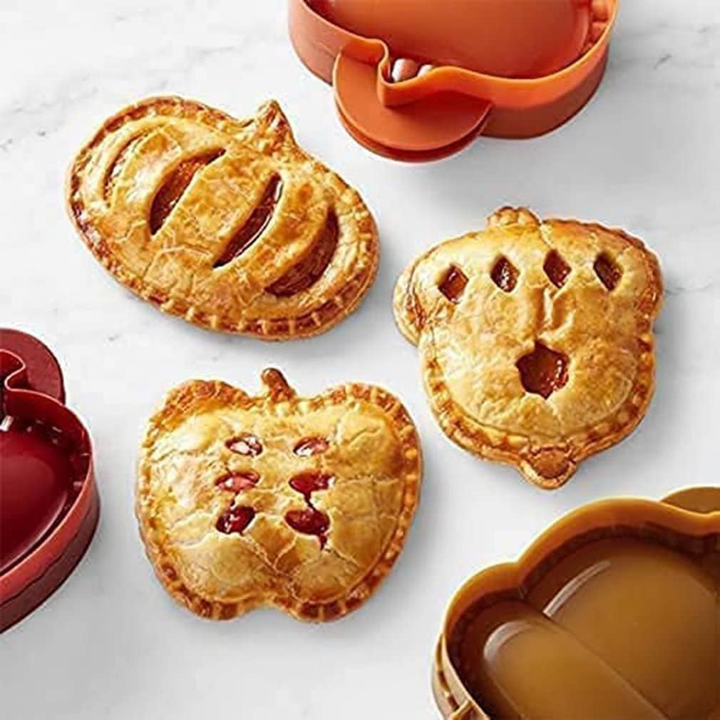 3-Piece Fall Hand Pie Mold Set – Apple, Acorn & Pumpkin Mini Pie Press for Hand Pies, Pierogi, Ravioli, Calzones & Empanadas