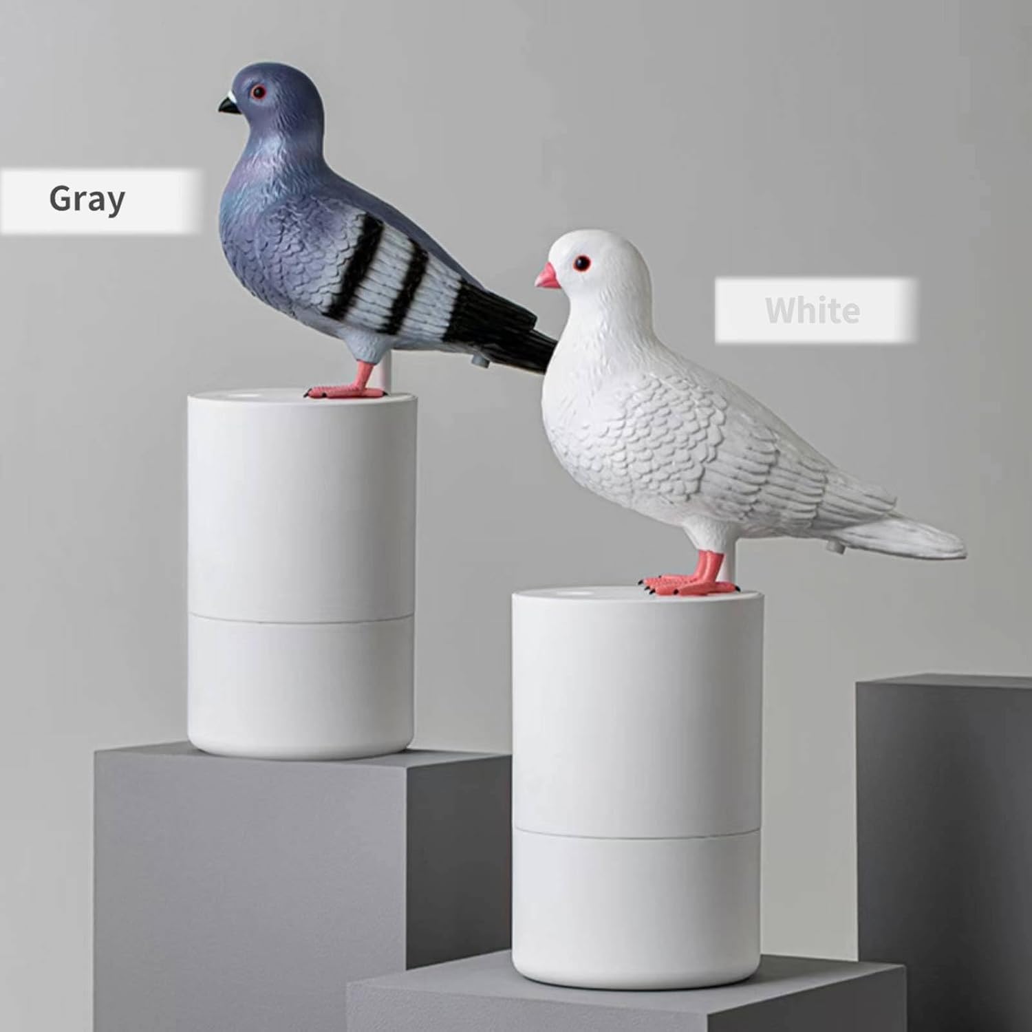 Fun Animal Series Foam Soap Dispenser-Shiba Inu,Pigeon,Shaped Foam Hand Washer,Automatic Soap Dispenser for Bathroom & Kitchen, Hilarious Gift for Kids, Adults (Peace Dove Series )