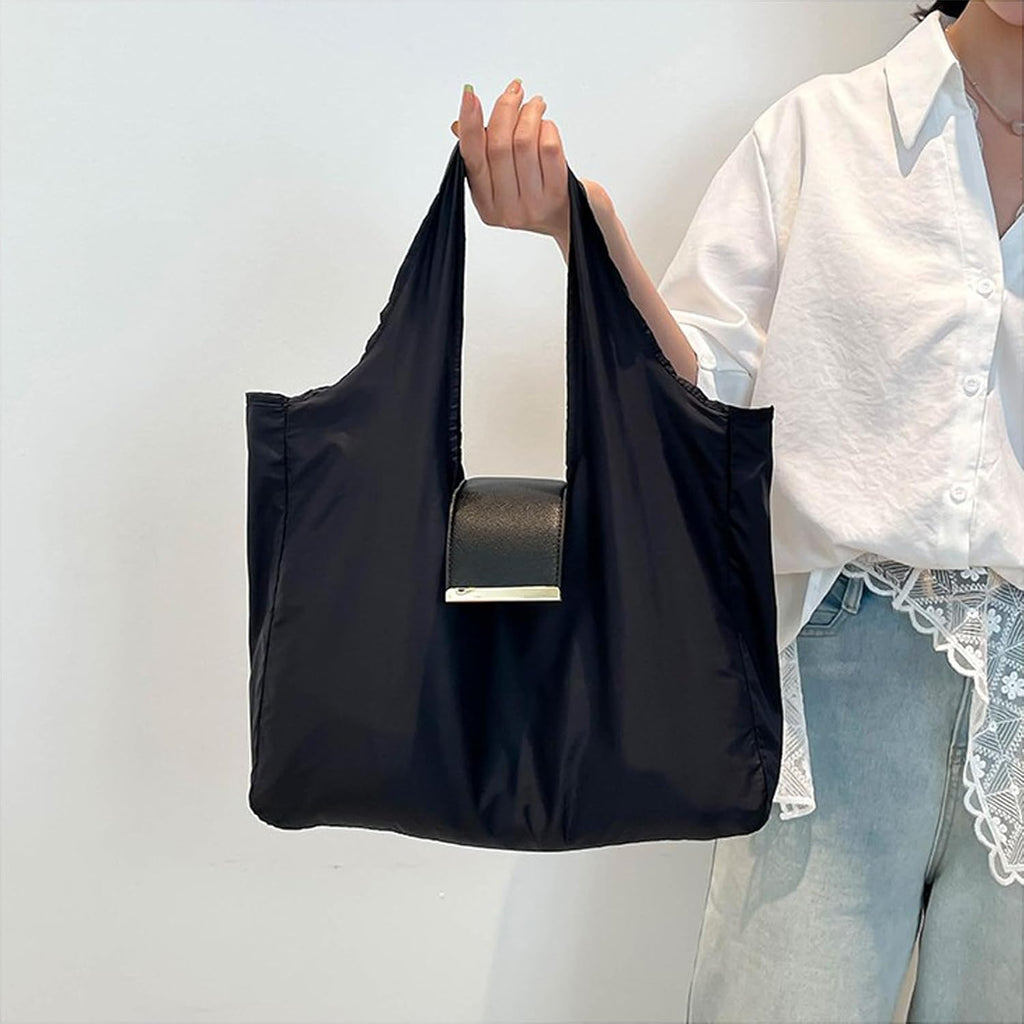 Keychain Tote Bag,Large Capacity Lightweight Foldable Waterproof Key Chain Shopping Bag with Key Ring,Mini Bag for Daily Use
