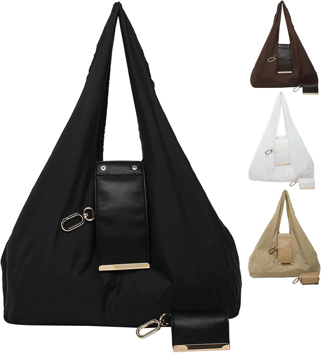 Keychain Tote Bag,Large Capacity Lightweight Foldable Waterproof Key Chain Shopping Bag with Key Ring,Mini Bag for Daily Use