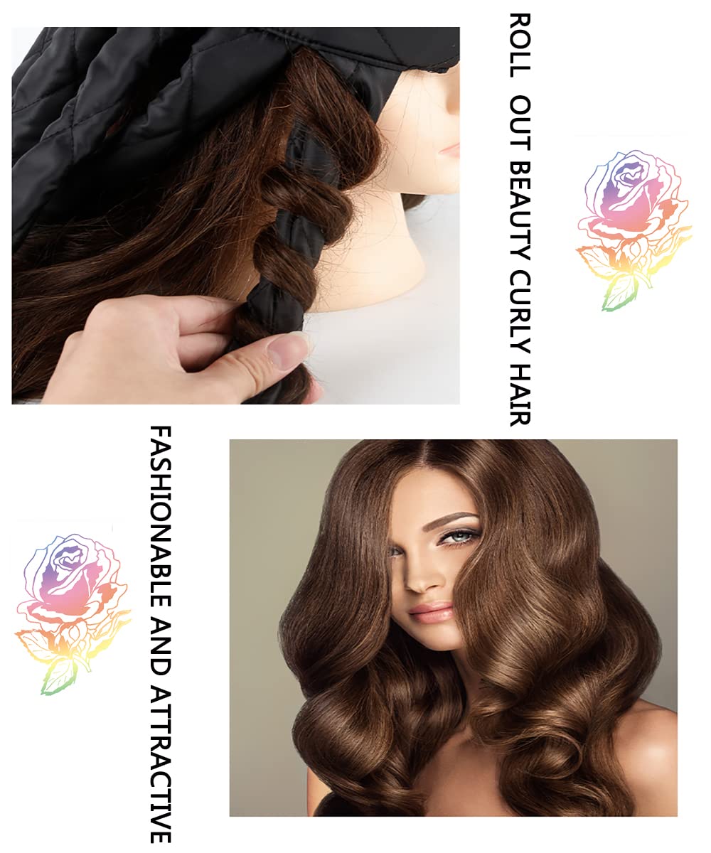 Overnight Heatless Curling Headband, 8-Rod No-Heat Hair Curler for Soft Natural Curls