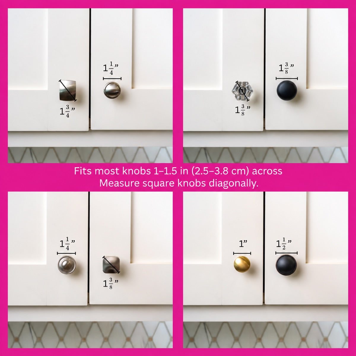 12-Pack Halloween Jack-o’-Lantern Knob Covers, Decorative Covers for Cabinet & Drawer Knobs