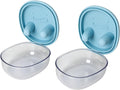 Mess-Free Snack Container with Silicone Lid, Reusable Stackable Food Storage Box for Chips, Nuts, Candy and Fruit