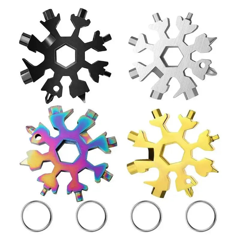 Viral 18-in-1 Snowflake Multi-tool  Stainless Steel Portable Wrench