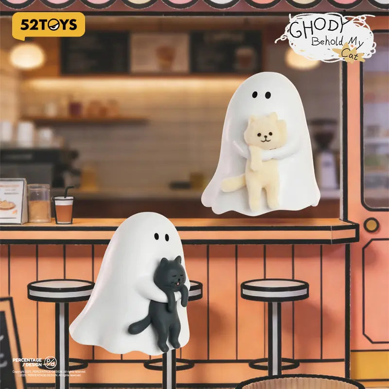 52TOYS Ghody - Behold My Cat Kawaii Creative Gift Room Decor Desktop Decoration Gift for  Birthday Party Ceramic Figurine Animal Design backtoschool