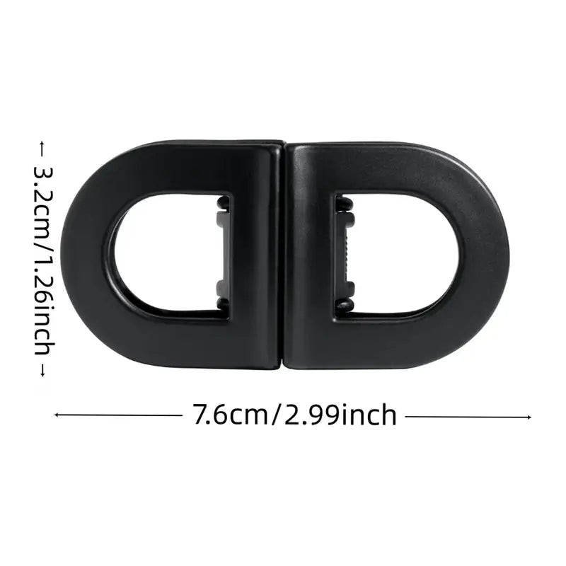 2D Flat, Women's Magnetic Hair Clips Suitable for - Strong Hold Non-Slip Magnetic Hair Claw Clips, No Marks Residue-Free, Flat Magnetic Clips Suitable for Home, Travel,, - Easy to Use Hairstyle for Women