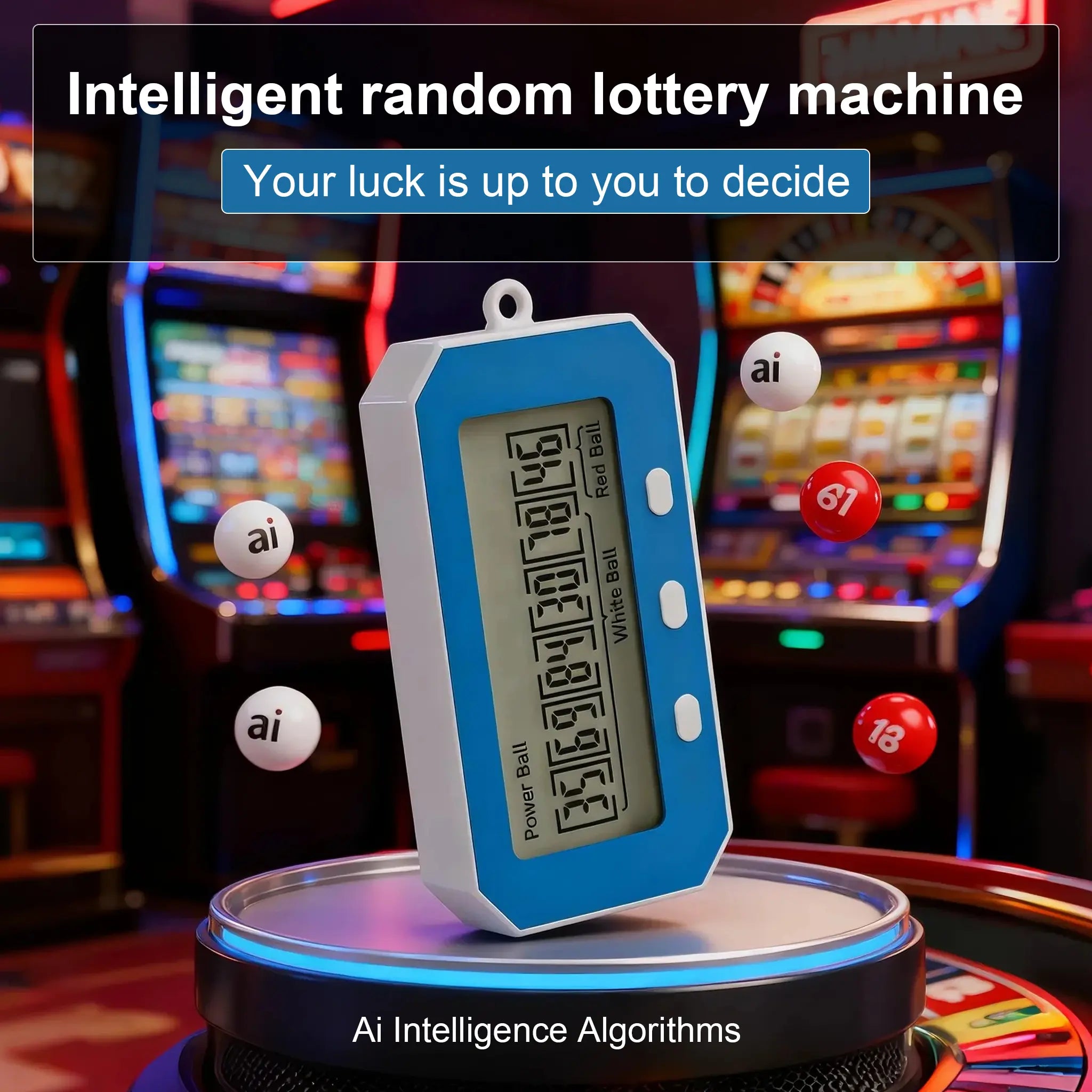 Nokade Intelligent AI Lottery Number Selector with Alarm Clock