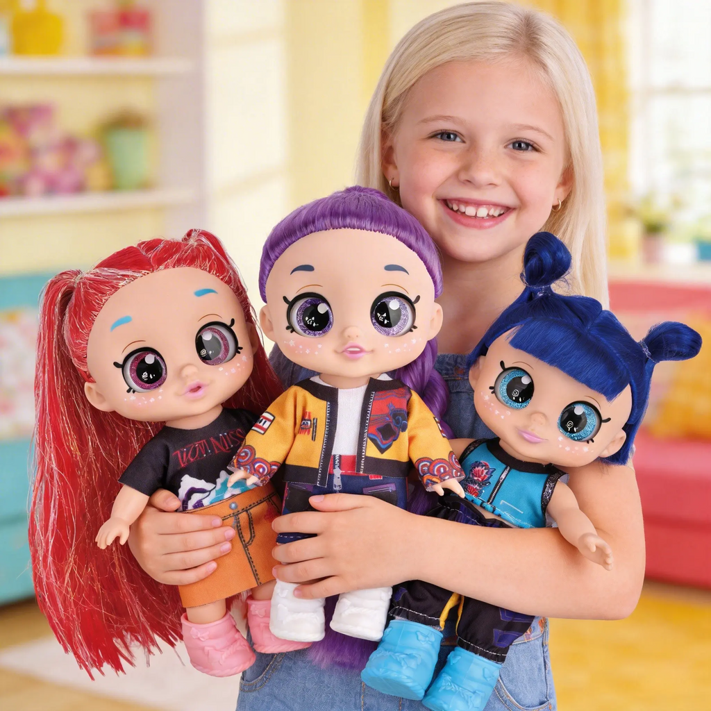 Kpop Anime Action Figure Dolls, Rumi Mira Zoey Idol Group Toys, 5D Shiny Eyes, Musical Jointed, Fan Collection & Kids Gift, 7/10/13 Inch