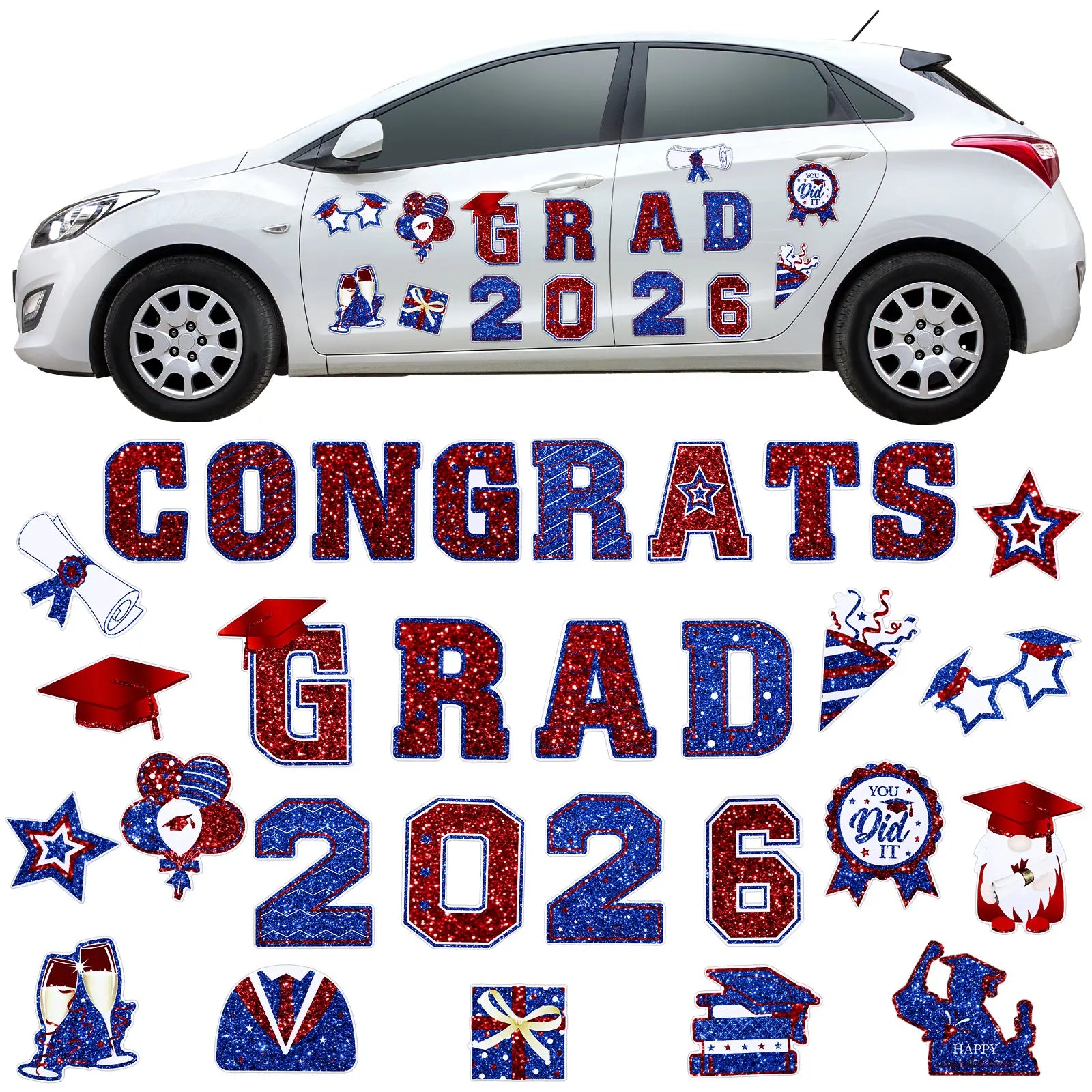 2026 Graduation Car Magnets & Refrigerator Decals