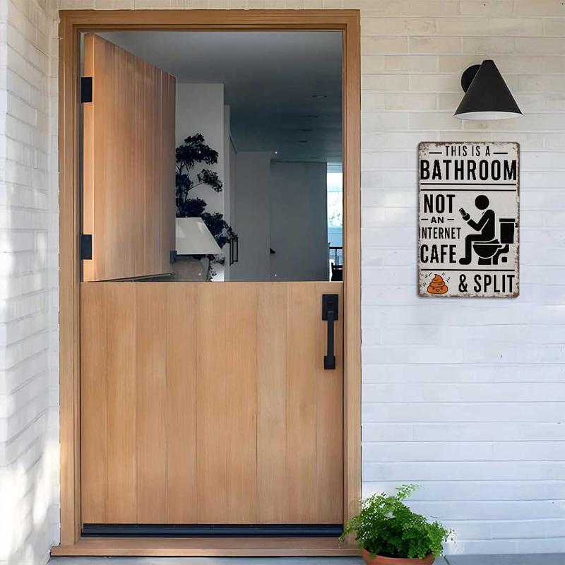 "Not An Internet Cafe" Vintage Tin Wall Art