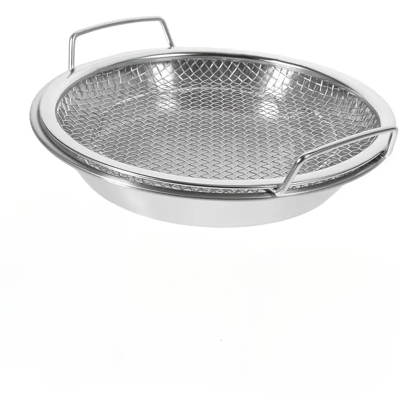 Stainless Steel Frying & Oil-Draining Rack with Tray