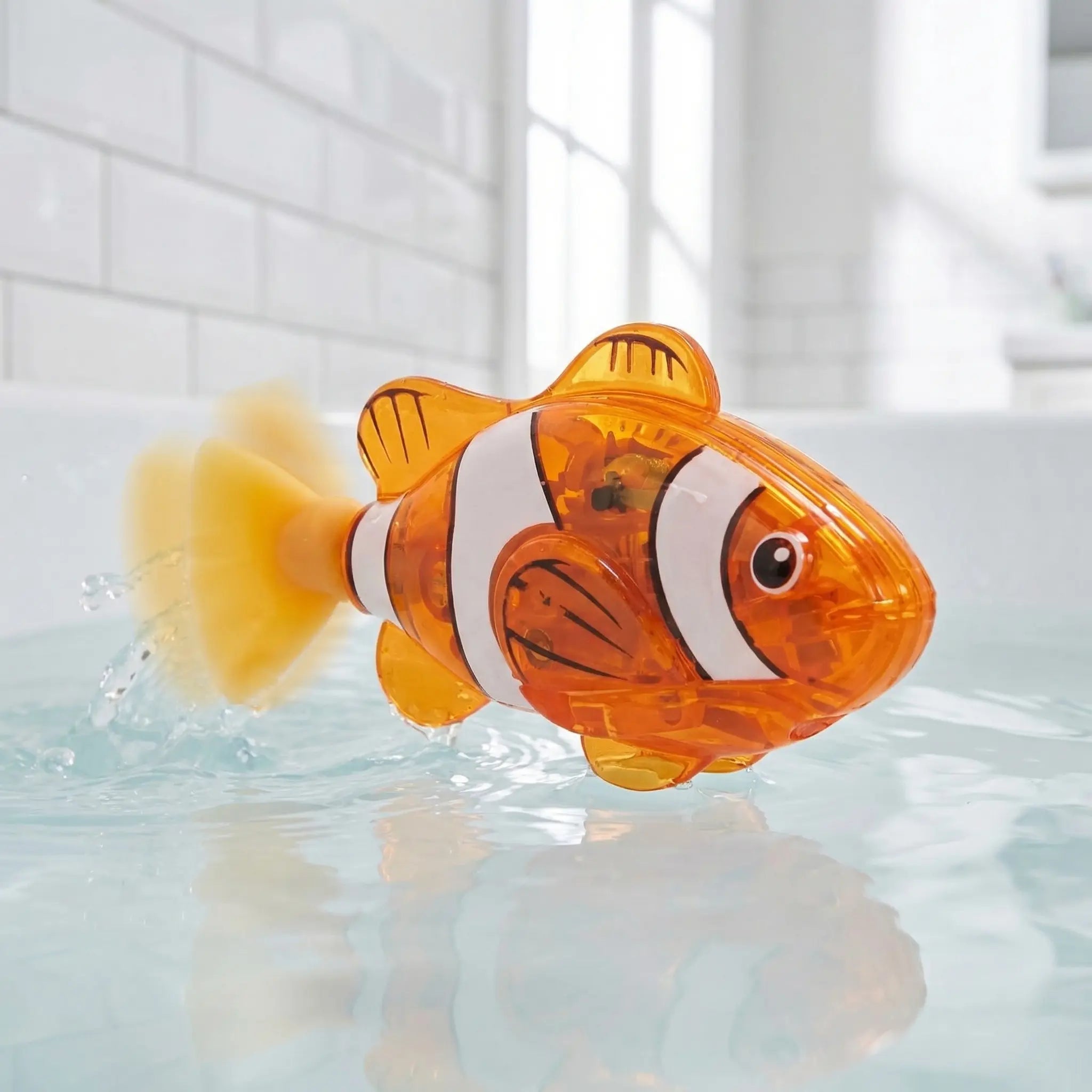 4-Pack LED Swimming Robot Fish Bath Toys for Toddlers